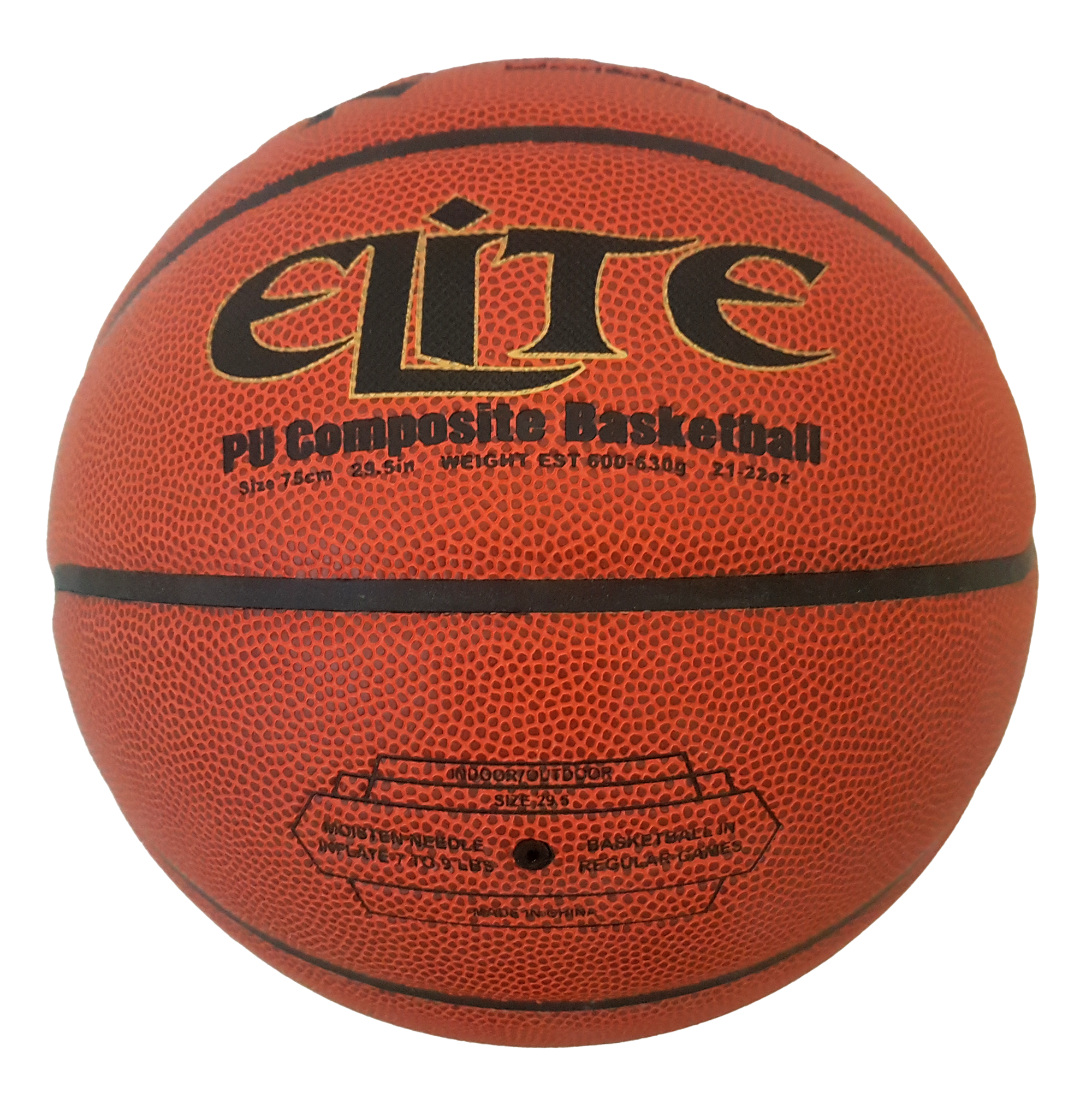 Knubian Elite Basketball (Indoor/Outdoor Basketball) Premium PU Composite - Size 7