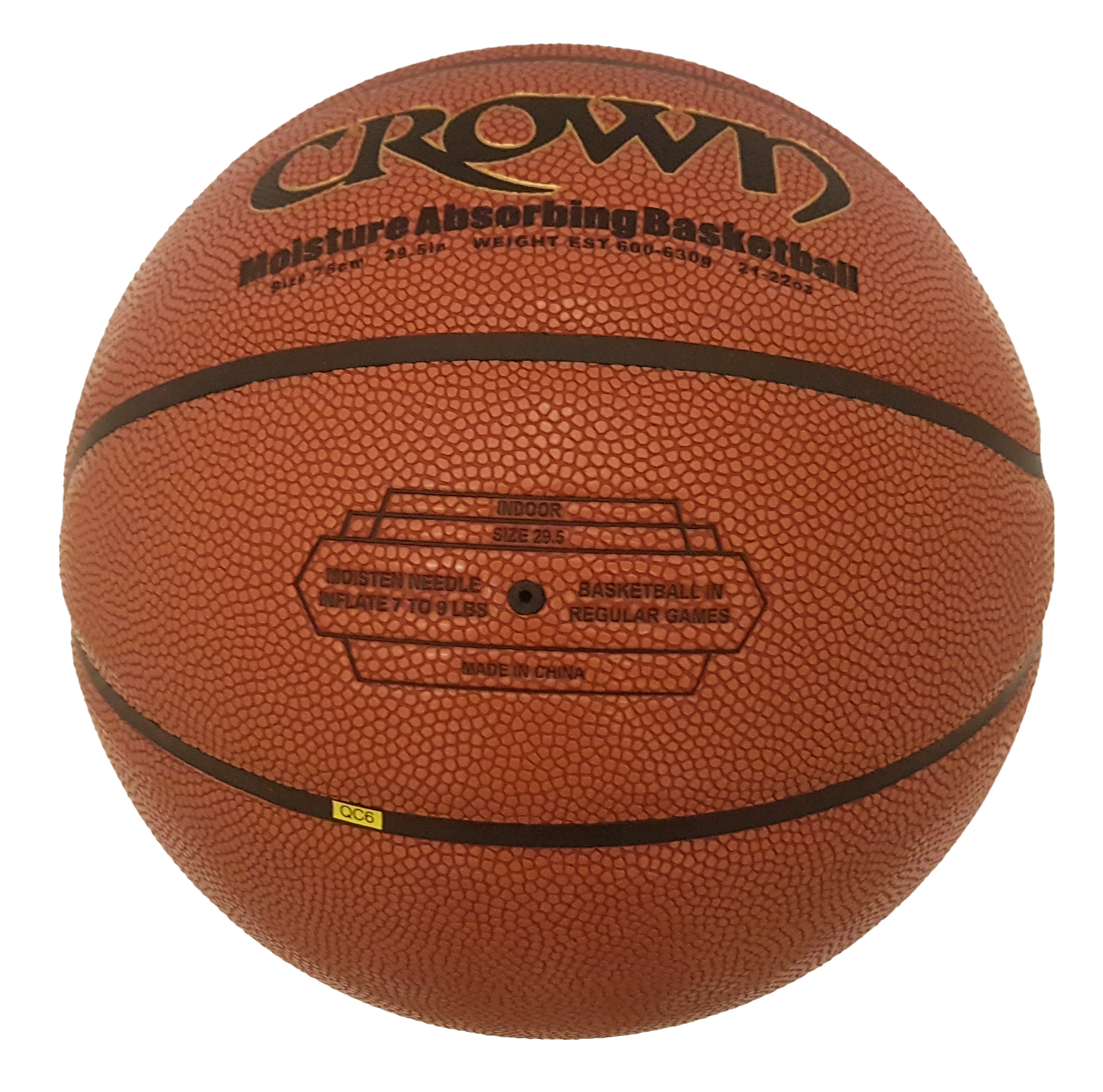 Knubian Crown Basketball (Indoor Basketball) - Moisture Absorbing Basketball - Size 7