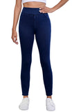 Ashleigh Blue Solid Color High Waist Stretchy Slim Fit Leggings