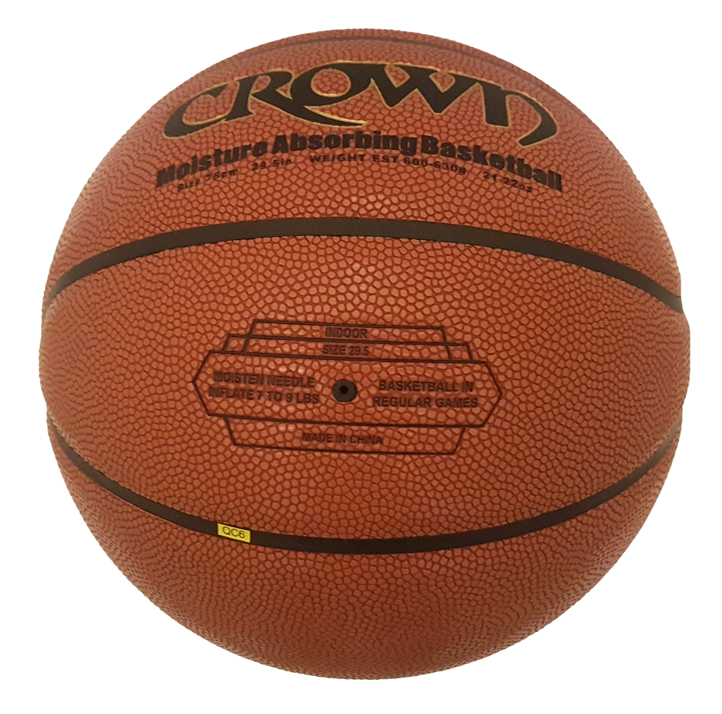 Knubian Crown Basketball (Indoor Basketball) - Moisture Absorbing Basketball - Size 7