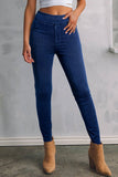 Ashleigh Blue Solid Color High Waist Stretchy Slim Fit Leggings