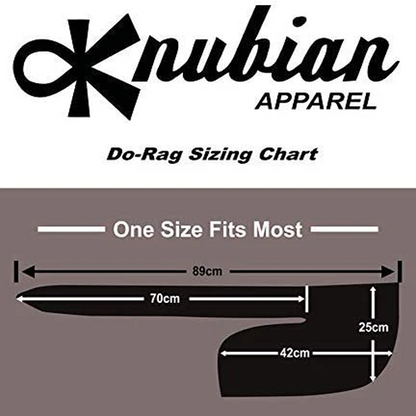 Knubian Silky Stretchy Black Do-Rag