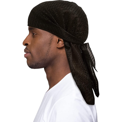 Knubian Mesh Do-Rag Black