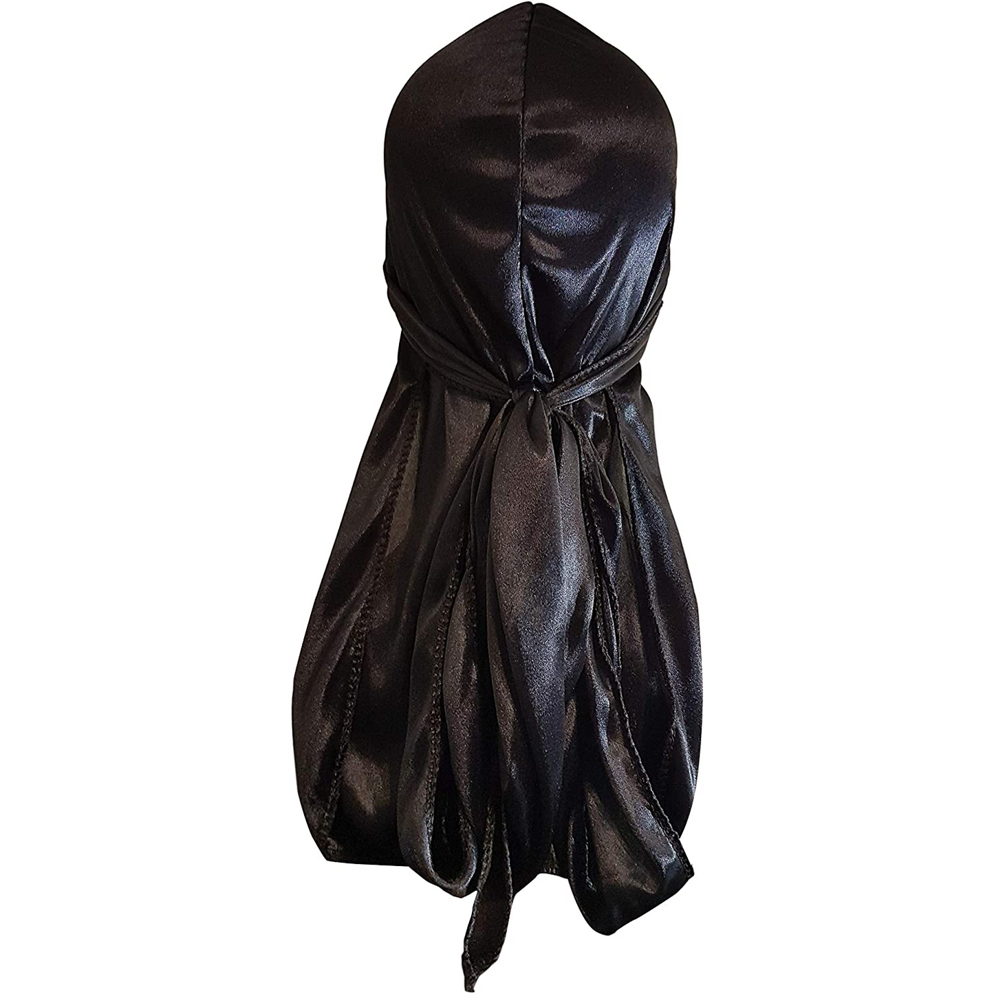 Knubian Silky Stretchy Black Do-Rag