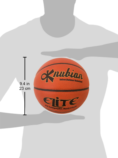 Knubian Elite Basketball (Indoor/Outdoor Basketball) Premium PU Composite - Size 7